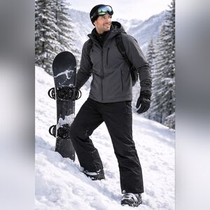 Alpine Design GORE-TEX Ski Snowboard Pants Men’s Large Black Lined Waterproof